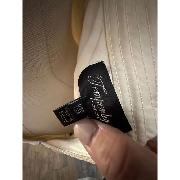 Temperley London Long Lara Beaded Silk Gown Size 4 - Picture 8 of 9